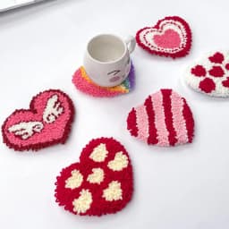 Punch Needle Embroidery Kit For Beginners Beginners Heart Embroidery Set Different Love Pattern Crafting Tool For Work Area