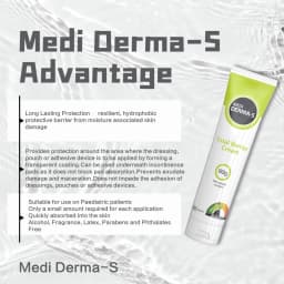 Medi Derma-S Barrier Cream Tube 90g*2, protects damaged and intact skin, Use During Episodes of Incontinence, Barrier Protection