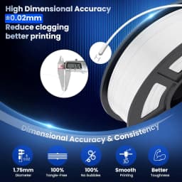 JAYO 5/10 Rolls 3D PETG/PLA/PLA+/PLA Matte Printer Filament 1.75mm No Bubble 3D Printing Materials for 3D Printer&3D Pen