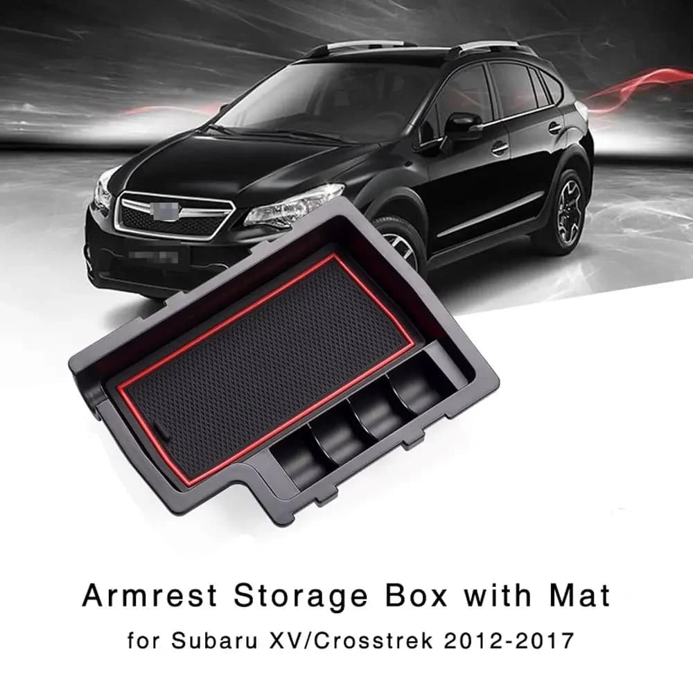 Armrest Storage Box for Subaru XV Crosstrek 2012 2013 2014 2015 2016 2017 Interior Center Console Organizer Glove Holder Tray