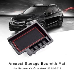 Armrest Storage Box for Subaru XV Crosstrek 2012 2013 2014 2015 2016 2017 Interior Center Console Organizer Glove Holder Tray