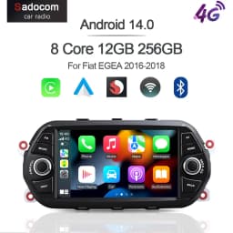 IPS Wireless Carplay DSP Android 12.0 8G+128G 8Core GPS Car Android Player Radio Wifi multimedia For Fiat EGEA 2016-2018 2 din