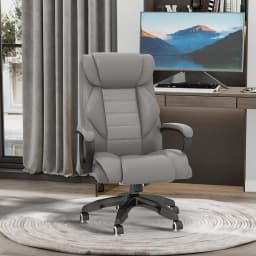 Vinsetto High Back 6 Points Vibration Massage Executive Office Chair, Grey