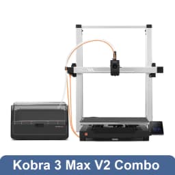 ANYCUBIC Kobra 3 Max V2 Combo 3D Printer Up to 600mm/s Maximum Print Speed Massive Build Volume 500*420*420mm Smart APP Control