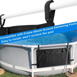 Aboveground Pool Bag Large Opening Container Toy Storage Net Bag Bathroom Toiletries Pouch Over Ground Pool Accessories For Most