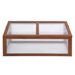 Wooden Cold Frame Greenhouse Polycarbonate Board Plant Flower 100 X 65 X 40cm