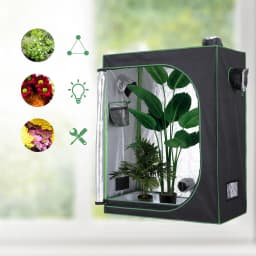 120*60*150cm Indoor Plant Grow Tent Green Room Hydroponic Canopy Mylar 600D