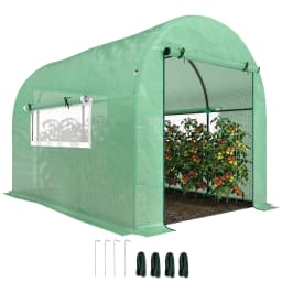 Polytunnel Greenhouse with Uv-Resistant Pe Cover, Grow House, 3 X 2 X 2m