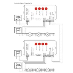 T1000S SD Card RGB LED Controller 2048Pixels For WS2801 WS2811 WS2812B LPD6803 2048 LED Strip Light DC5~24V