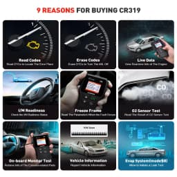 LAUNCH Creader 319 CR319 Car OBD2 Scanner DIY Automotive Code Reader Engine Check Fault Code Read Autoscanner Scan Tool