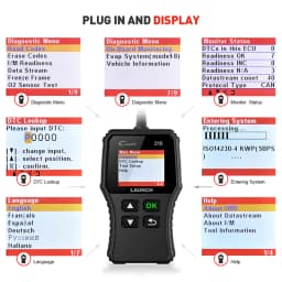 LAUNCH Creader 319 CR319 Car OBD2 Scanner DIY Automotive Code Reader Engine Check Fault Code Read Autoscanner Scan Tool
