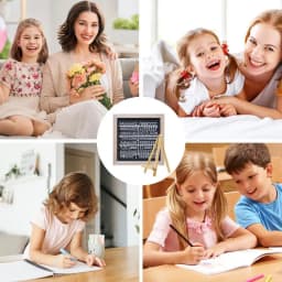 Letter Board Sign Small Felt Message Board Stable Square Letter Sign Fashionable Decoration For Home Work Mother's Day Birthdays