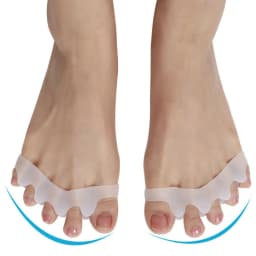 2/8 Straightener Separator Gel Toe Bunion Spreader Corrector Pain Relief Care