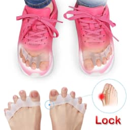 2/8 Straightener Separator Gel Toe Bunion Spreader Corrector Pain Relief Care