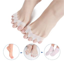 2/8 Straightener Separator Gel Toe Bunion Spreader Corrector Pain Relief Care