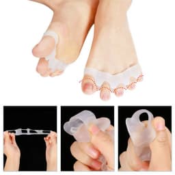 2/8 Straightener Separator Gel Toe Bunion Spreader Corrector Pain Relief Care