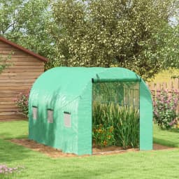 3 X 2m Polytunnel Greenhouse with Sprinkler System, Green House for Garden