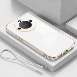 Magic5lite Luxury Plating Lanyard Silicone Case For Honor Magic 5 6 Magic5 Magic6 Lite X9a X9b 90 70 Pro Shockproof Soft Cover