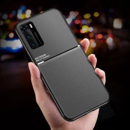 Luxury Leather Armor Case For Huawei P20 P30 P40 Lite Mate 20 30 40 Pro Plus P40Pro Matte Magnetic Holder Soft Silicone Covers