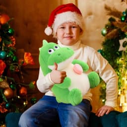 Dinosaur Valentines Plush Cute Stuffed Animal Cute Stuffed Dolls Holding Lollipop For Children Families Lover