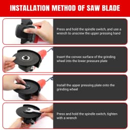 Heavy Duty 2000W Electric Angle Grinder ,115mm 4.5" 4-1/2" 12000 RPM,Red
