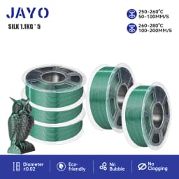JAYO PLA Plus SILK Three Colors Silk Rainbow 3D Printer Filament 1.75mm 100% No Bubble FDM 3D Printer Materials for 3D Printer