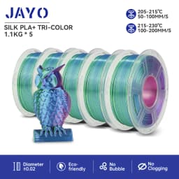 JAYO PLA Plus SILK Three Colors Silk Rainbow 3D Printer Filament 1.75mm 100% No Bubble FDM 3D Printer Materials for 3D Printer