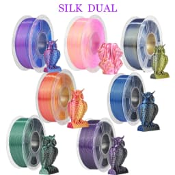 JAYO pla plus SILK Three Colors Silk Rainbow 3D Printer Filament 1.75mm 100% No Bubble FDM 3D Printer Materials for 3D Printer
