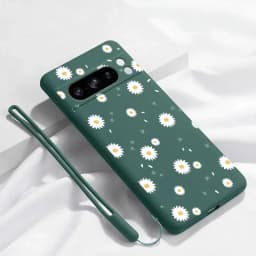 Pixel 8 Pro White Flower Bracelet Silicone Phone Case For Google Pixel 8Pro 8 8A 5 3XL 3A 4 4A 5 7 7A 6 6A 9 9Pro 9ProXL Cover