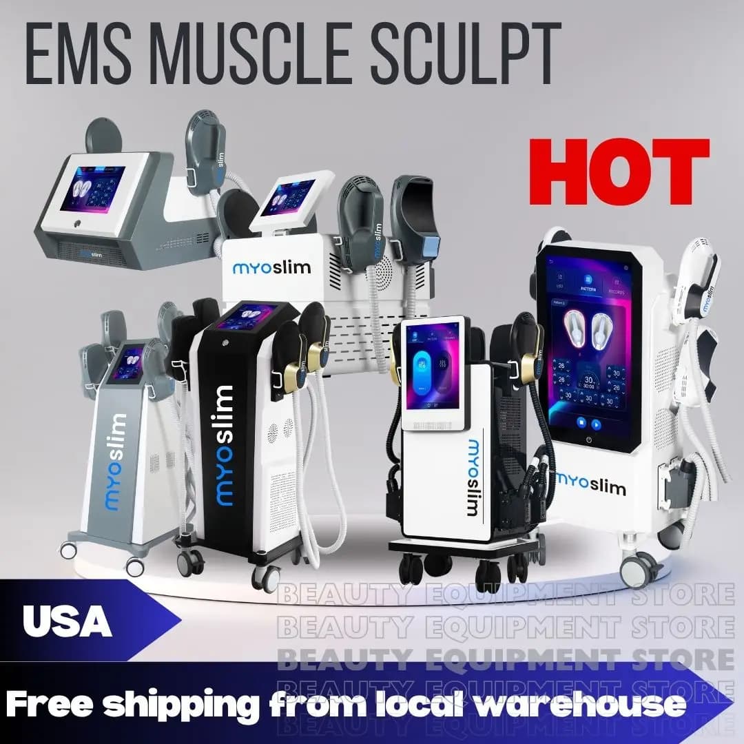 EMS Body Slim Muscle Stimulation Machine Sculpt Therapy EMS Lose Weight Free US EMS Body Sculpt Machine Hi-emt Lose Weight
