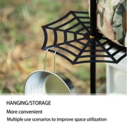 Outdoor Camping Light Pole Tray Light Tray Holder Stainless Steel Shelf Holder Waterproof Lamp Bracket Lightweight Lamp Holder