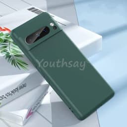 For Google Pixel 9 Pro Case Google Pixel 9 8 7 Pro 8A 7A 6A Cover Fundas Coque Soft Original Liquid Silicone Case Pixel 9 Pro XL