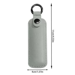 Leather U Disk Pouch Anti Lost USB Flash Drive Protective Cover USB Flash Drive Storage Bag Key Ring Holder Digital Accessories