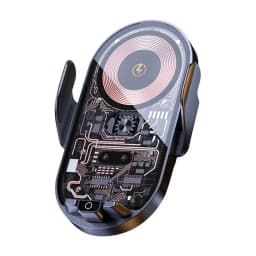 Wireless Car Charger Vehicle Mount Rotation Phone Holder Auto Clamping Safe Stable Smartphone Dashboard Mount For Vehicles