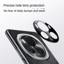 Luxury Plain Leather + Camera Lens Protection Case For Honor Magic 6 Pro Magic6 Magic 6 RSR X50 Hard Slim Good Texture Cover