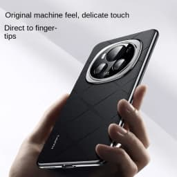 Luxury Plain Leather + Camera Lens Protection Case For Honor Magic 6 Pro Magic6 Magic 6 RSR X50 Hard Slim Good Texture Cover