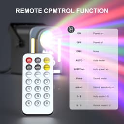 U'King 24W L-aser Light LED Strobe Stage Light with Remote&Sound Activated RGB Colorful Effect Light for DJ Disco Bar Party Light