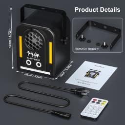U'King 24W L-aser Light LED Strobe Stage Light with Remote&Sound Activated RGB Colorful Effect Light for DJ Disco Bar Party Light