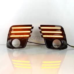 LED DRL Daytime Running Light For Subaru Forester SK 2022 2023 2024 Fog Lamp W/ Dynamic Sequential Turn Signal 3 Color Headlight