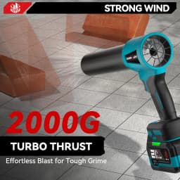 Brushless Electric Turbo Blower 300000RPM Jet Fan 400M/S Handheld Leaf Dust Car Dryer Blowing Tool For Makita 18V Battery Pin