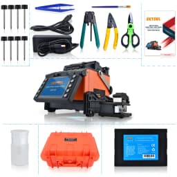SKYSHL Fusion Splicer with 8PCS Electrodes Auto Focus Core Alignment Optical Fiber Splicing Welding Machine-SS413F-411
