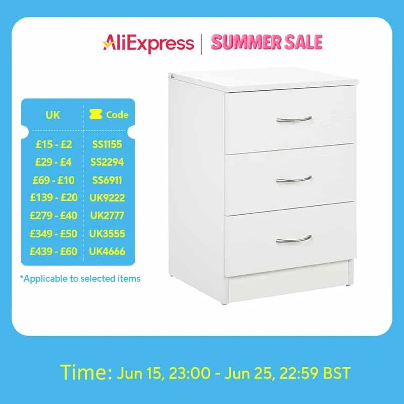 HOMCOM Storage Cabinet Vertical Drawer Chest of 4 w/ Metal Rails Anti-Tip