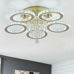 Modern Crystal Ceiling Chandelier Lamp for Living Room Pendant Light Home Art Decora Lustre Ceiling Luminaire For Dining Bedroom