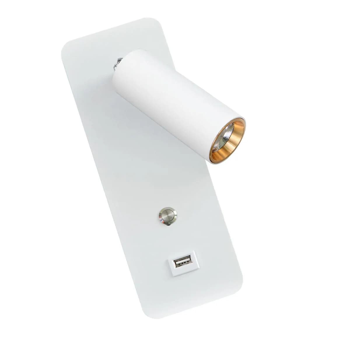 Minimalist Wall Lamp, Reading Light Bedside 3000K Warm White Light USB Interface