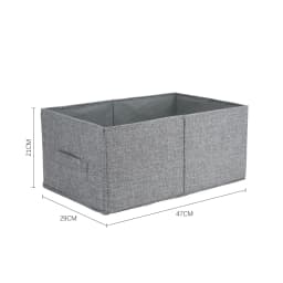 Livingandhome Foldable Fabric Clothes Jeans Storage Organizer