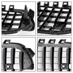 Artudatech GT Style Front Bumper Grille Grill Fit for Mercedes Benz A-Class W177 2019-2023