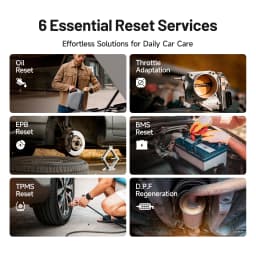 TOPDON CarPal OBD2 Code Reader Scanner Car Health Check Smog Check Battery Test Full System Scan 6 Reset Services OBD2 Scanner