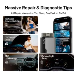 TOPDON CarPal OBD2 Code Reader Scanner Car Health Check Smog Check Battery Test Full System Scan 6 Reset Services OBD2 Scanner