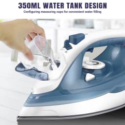 Electric Iron Portable Steam Iron, Non-Stick Stainless Soleplate, Temperature Regulation | Automatic Cleaning | Spray Functions