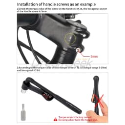 Bike Portable Torque Wrench Allen Key Inner Hexagon Set 3-10Nm / 10-20Nm Bicycle High Precision Socket Spanner Repair Tool Kit